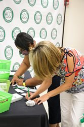 Employees enter gift card drawing.
