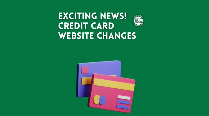 Credit Card Website Changes 