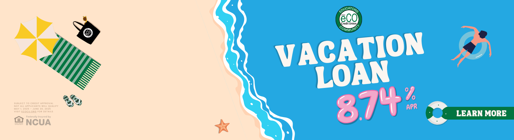 Vacation Loan. 8.74% APR. Learn More